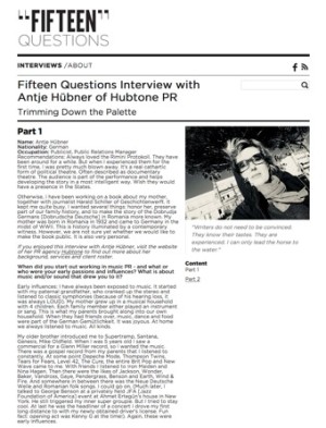 15 Questions Interview